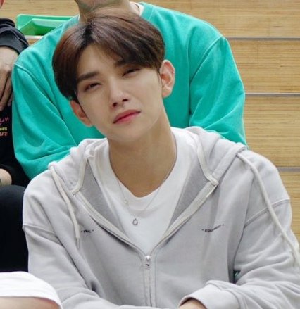 Joshua: "When you're supposed to be sad but you saw something that distracted you" face