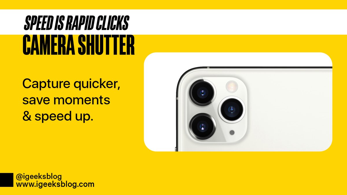 igeeksblog's tweet image. Capturing moments on the go is too much fun. #iOS14 has sped up that as well with faster clicks. 

#CameraShutter #AppleEvent