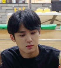 Mingyu: "When you forgot to turn off the stove before leaving and know you're probably screwed" kind of face