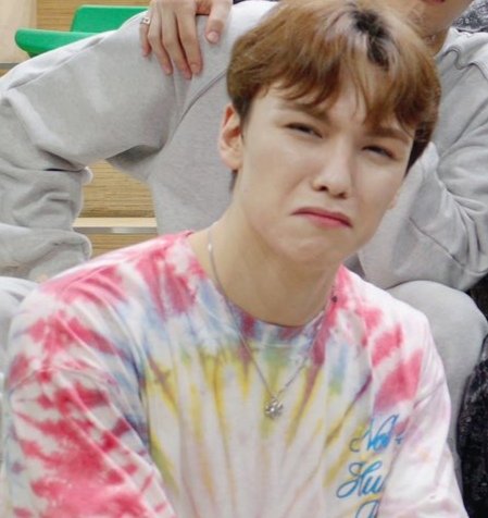 Vernon: "When you can't afford to buy a toy/merch/concert ticket" kind of face