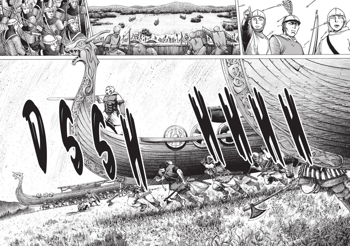 In all the 15 years of vinland saga there's only been 41 double spread...