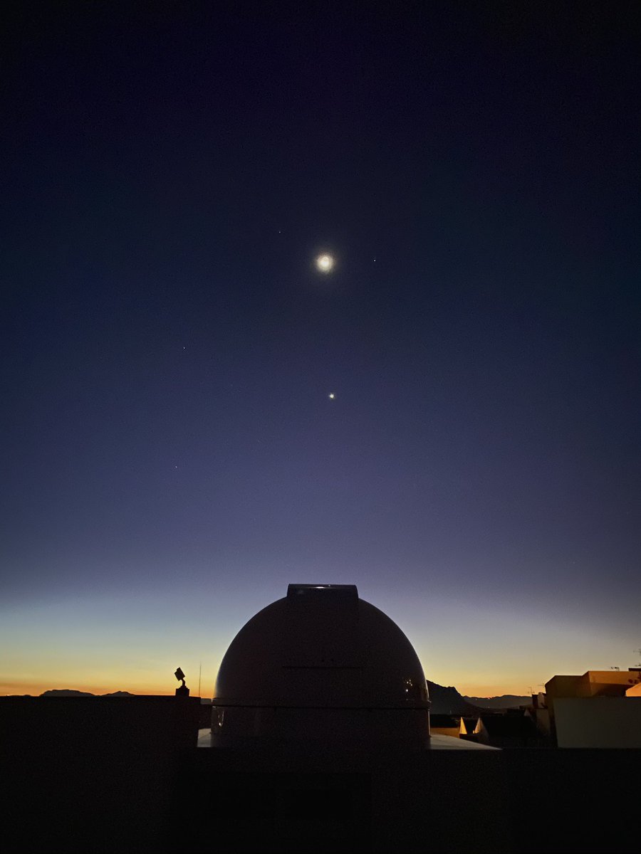 #Amanece - #conjunción La Luna y Venus