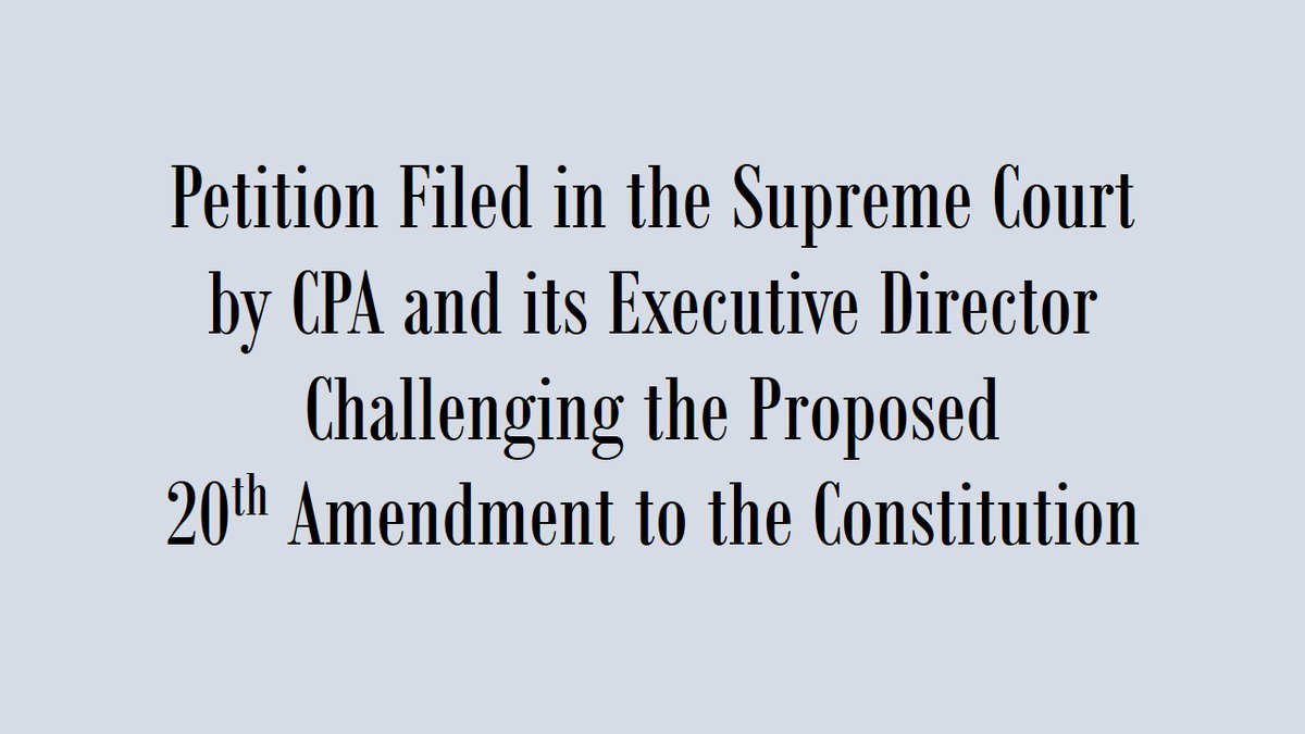 CPASL's tweet photo. A brief overview of the petition and the full petition filed in the Supreme Court by the CPA & it's Executive Director @PSaravanamuttu is available at https://t.co/qAqAQkrtfY #lka #srilanka #SL20A https://t.co/UvQ7NKG02G