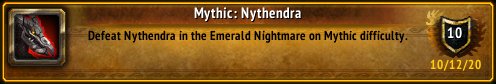 I just earned the [Mythic: Nythendra] Achievement! #Warcraft