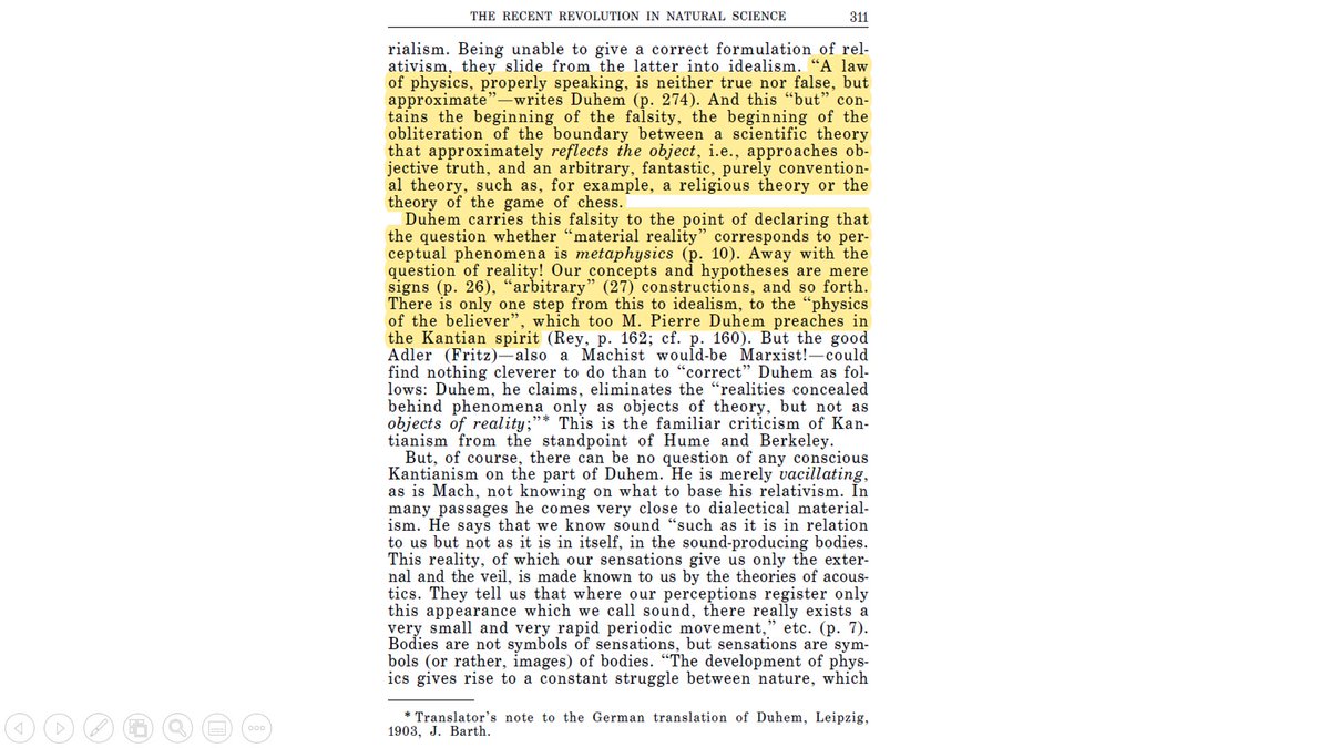 12/n Lenin goes on to criticize him stating that this is his falsity. Source-Materialism and Empirio-criticismToday is some Leftist going to question his credibility as Science Expert that he went on to call so?