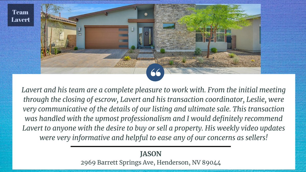 TeamLavert's tweet photo. Another happy client! Thank you so much for your trust. I appreciate the opportunity to help you in every way.
Selling or buying a house? Team Lavert got your back. ๐
#satisfiedclient #clientfeedback #testimonial #propertysold #homeowner #trust #teamlavert #teamlaverthome https://t.co/ibW2eO4muC