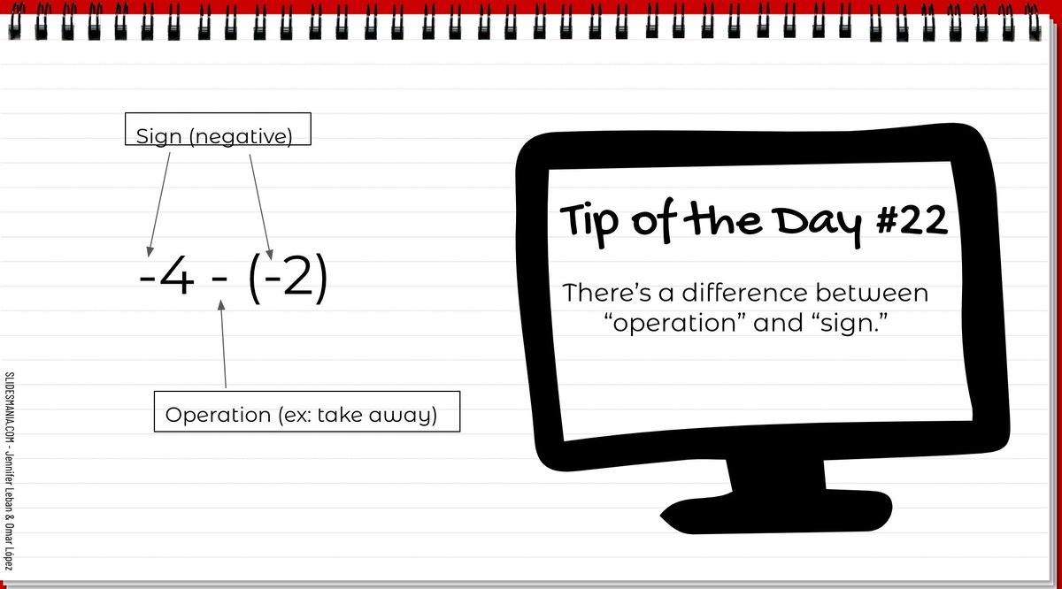 Today's tip of the day: There's a difference between "operation" and "sign."