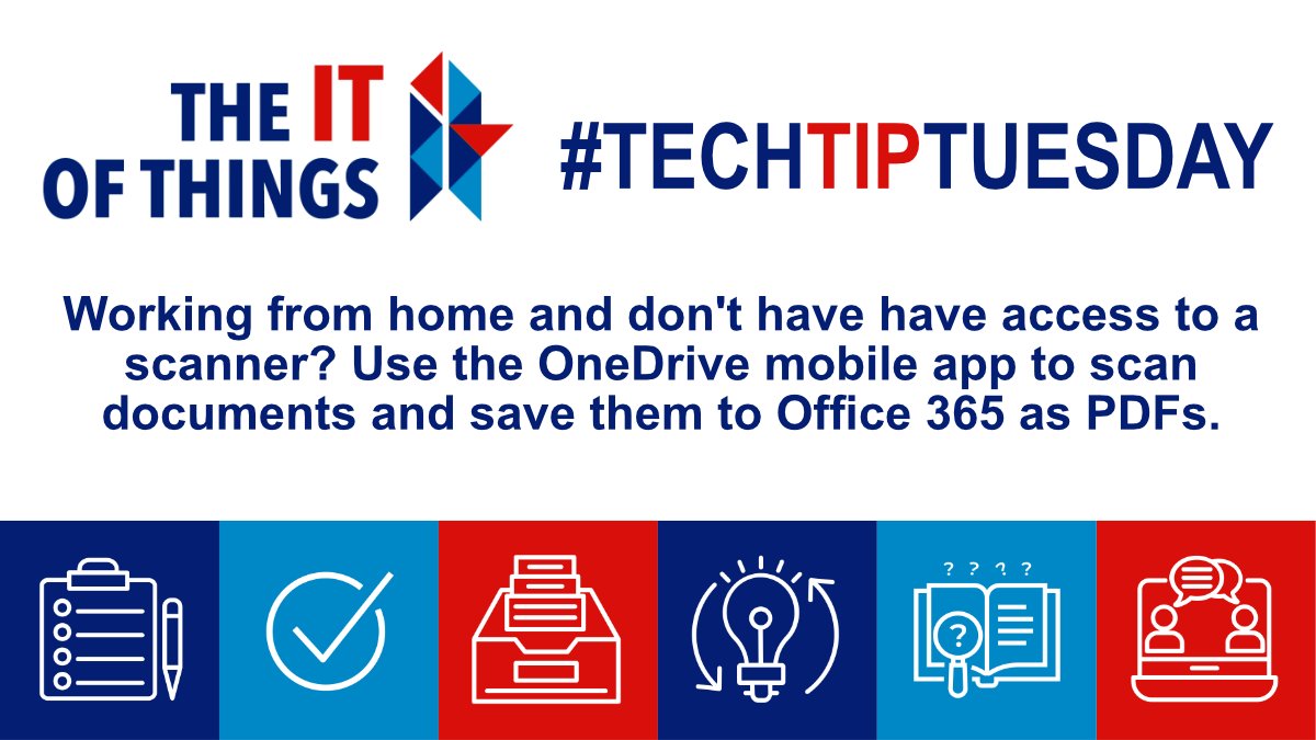 TheITofThings's tweet photo. No scanner? No problem!
#techtiptuesday #Office365 #OneDrive #remoteworking #titot https://t.co/Zt9ikT0xZx