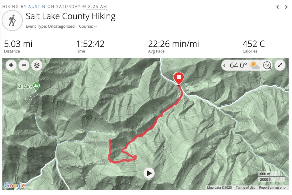 The trailhead is a mere 10 minutes from Salt Lake City. Ample parking (lot + street) and there's even a toilet for you to use. It's steady climb up but you're rewarded of sweeping views across the Wasatch Range peeping through to the Salt Lake Valley and nearby Great Salt Lake.