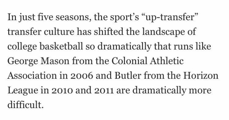 People believed that if this was allowed to continue that it would drastically affect the competition in College Basketball.