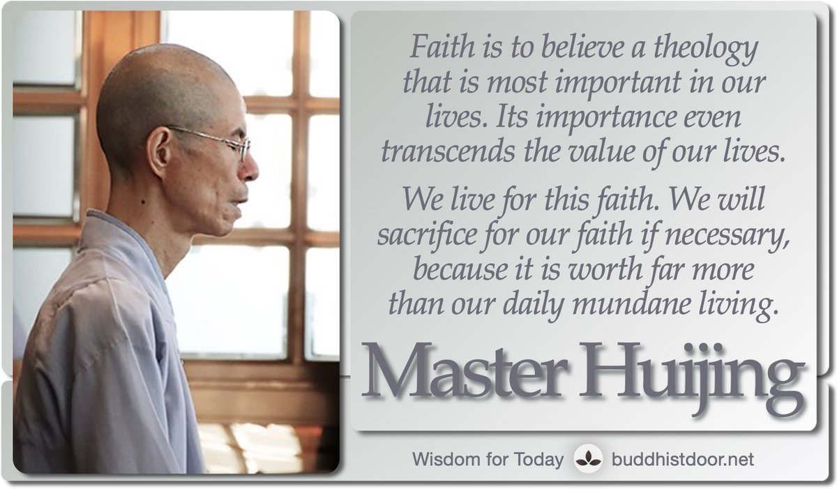 Buddhistdoor's tweet photo. #Buddhistdoor Global—#Wisdom for Today: Master Huijing

https://t.co/OdysioGejH

#quotes #Dharma #Amitabha #Buddhism #teachers #teachings #MasterHuijing #Mahayana #Buddhadharma #PureLand #faith #mind #recitation #LandofBliss #salvation #theology #religion #sacrifice https://t.co/nyWAOi4hhj