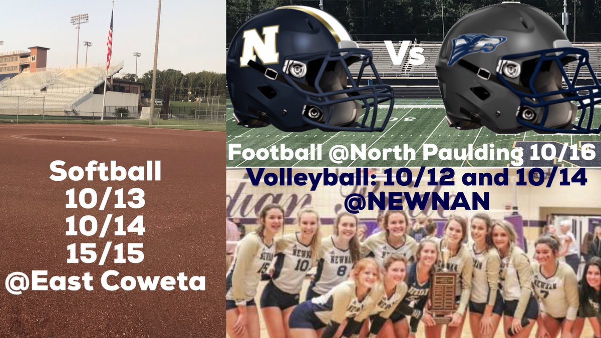 newnancbn's tweet photo. Get ready for a big week......@WeAreNewnan @NewnanHigh @NewnanAthletics @NewnanATMed @NHSCougarVball @NewnanSoftball @CowetaScore @NTHSports https://t.co/zNmQSAXkza
