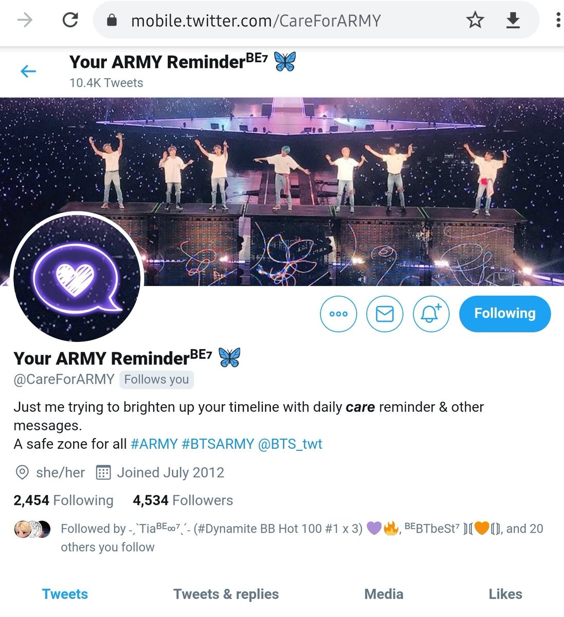 Japanese Translators -  @kookceptional Need streaming reminder and push? -  @BlastTheStreams Our very own Care Bear -  @CareForARMY Taking care of ARMY's overall health and well-being -  @armyhealth_ #BTSARMY  @BTS_twt