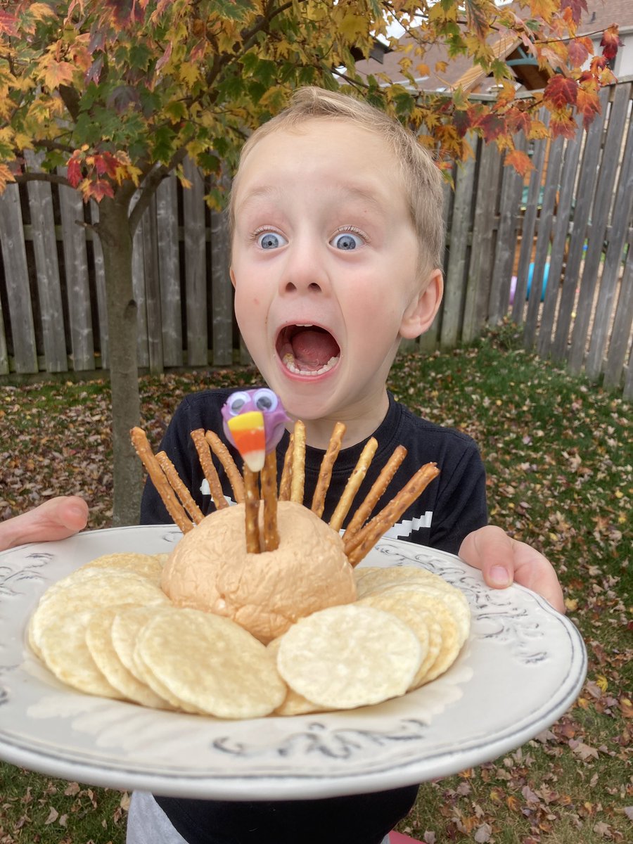 katie76green's tweet photo. Sometimes when your turkey cheeseball turns out ......it’s can be pretty exciting. #funkid https://t.co/meWY61CdkI