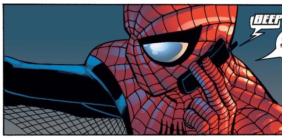 The J.M.S, JRJR ASM run, known for being one of the most emotional Spider-Man runs out there, never actually has Spider-Man emote through his lenses. Anything that seems like an emote can be chalked up to a minor drawing inconsistency or a different angle like the images below.