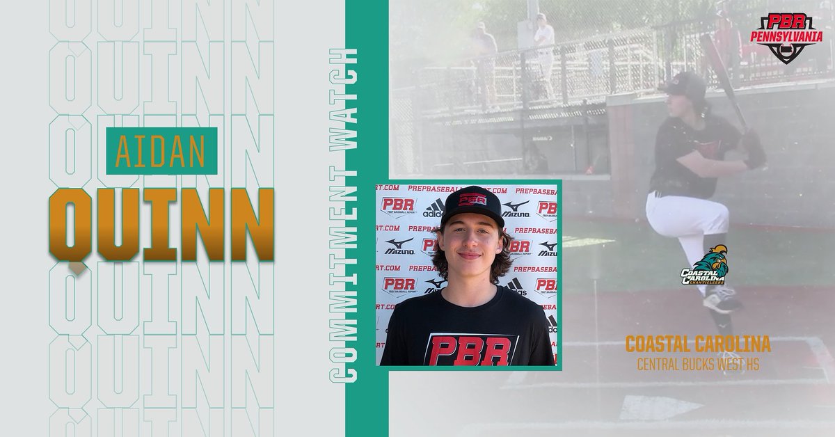 🚨Commitment Watch🚨
.
2022 3B Aidan Quinn (<a href="/CBWestBaseball/">CB West Baseball</a>) has verbally committed to <a href="/CoastalBaseball/">Coastal Carolina Baseball</a>. #Congrats
.
Quinn is the 8️⃣6️⃣th commit from the 2020 PA State Games. 
#pbrfamily