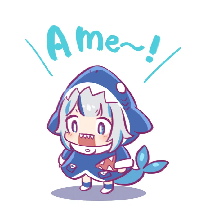 アメちゃん呼んでる時のグラちゃん好き
#gawrt  #gawrgura 