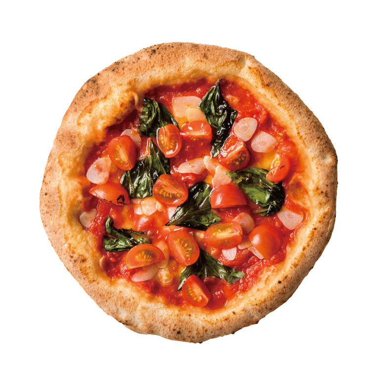 Bangbang Pizza バンバンピザ 北海道産ミニトマトのマリナーラ 自家製のトマトソース は 北海道の旬の時期のフレッシュトマトを使用し甘味とコクが強く 更に石狩産の旬のミニトマトの甘味がソースとの旨味を強くします 冷凍ピザ 北海道グルメ