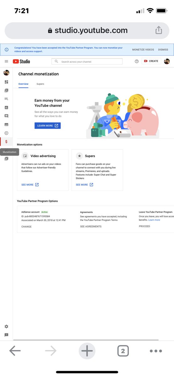 SanskarDewani's tweet photo. Dear YouTube 
Today Morning I just by mistakenly click on Leave YPP so please help me with this. 
Thank You 
@TeamYouTube @YouTubeIndia @YouTube https://t.co/H0cZAD6k6m