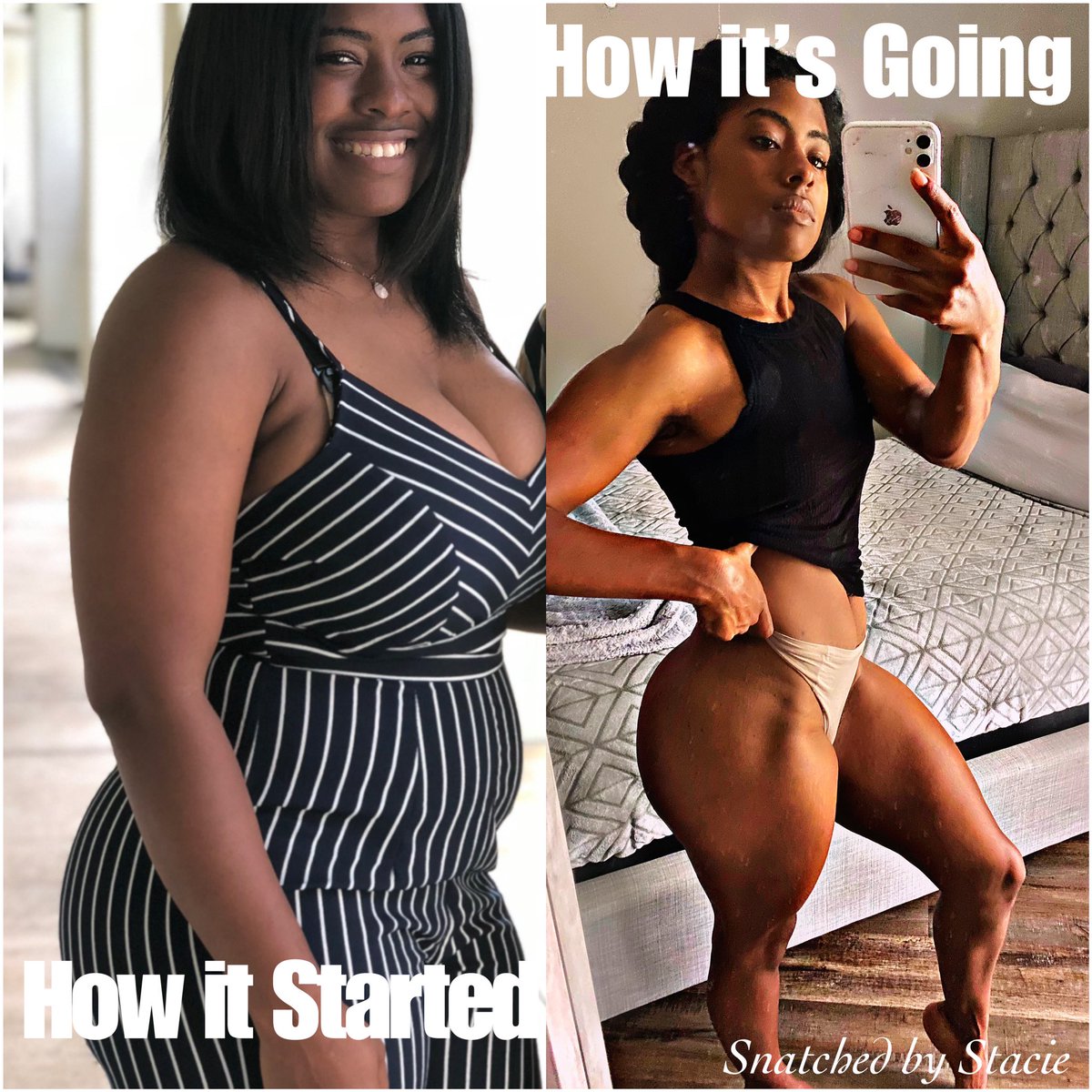 __StacieAnn's tweet photo. Real gains 😩😩...I worked so hard for this #snatchedbystacie https://t.co/oimS4gGPlP