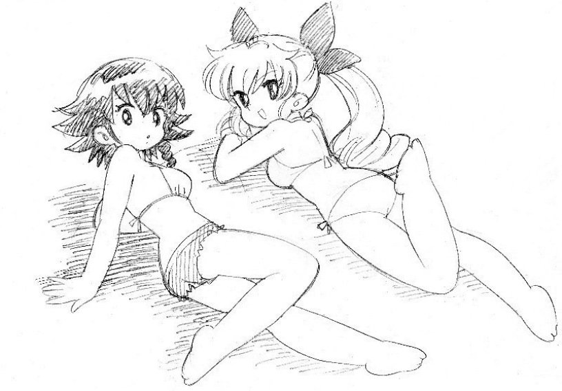 もう、一年経ってしまいましたか。

あの時描いた、吾妻先生風のガルパン絵を再掲…… 