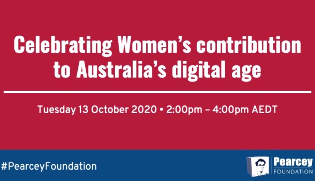 Joining @kelhutchinson and the @Pearcey_org to celebrate Ada Lovelace day and women's contributions to Australia's digital and computing hist-HER-y! 
#edtech #adalovelace #womenintech #WomenInTechnology #computingpioneers