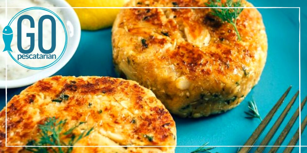 Celebrate #NationalPescatarianMonth by enjoying #crabcakes at your favorite #restaurant - Embrace #GoPescatarian <a href="/NFImedia/">National Fisheries Institute</a> <a href="/DishOnFish/">Dish on Fish</a>