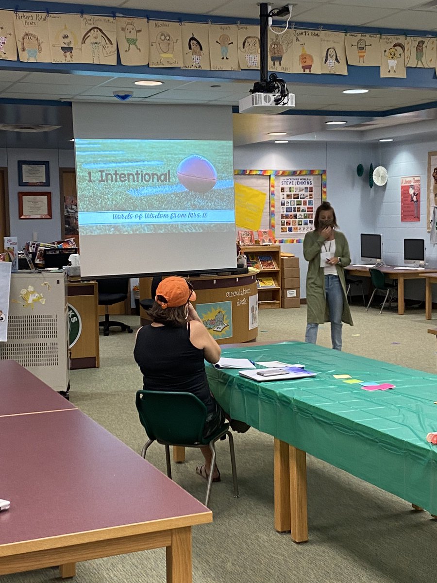 WrayKrista's tweet photo. Met with our new teachers today to review our 2020/21 game plan! TPES is ready for game time! @LyssyKim @NickleberryTPES @hanna_schramm @Ktbiggs00 https://t.co/9sxSD5GWOp