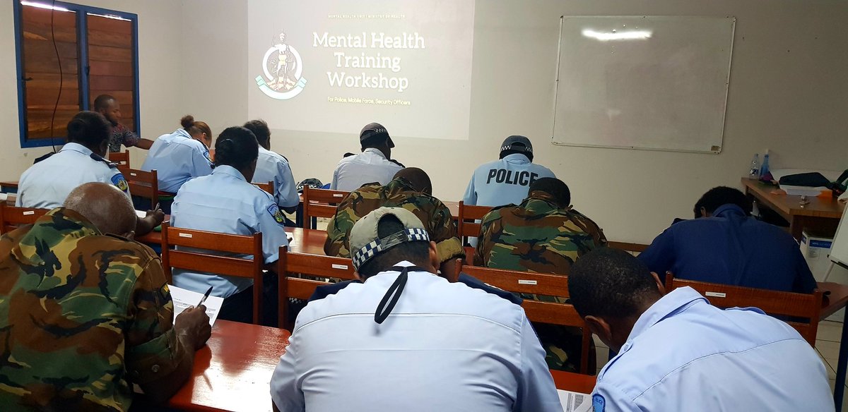 Mental Health Training Workshop for Northern Patrol: We've had positive discussion and feedback of greater awareness of stress and psychological trauma. It's an opportunity to teach skills for coping and managing stress as well as creating access to prof support for our officers