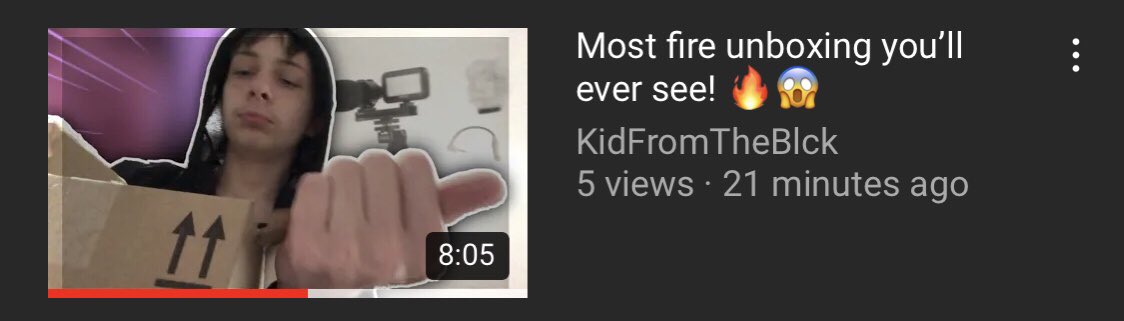 KidFromTheBlck's tweet photo. Hey guys new video, here’s the link!

https://t.co/GpA7te75zF https://t.co/LvV4kFr6Pd