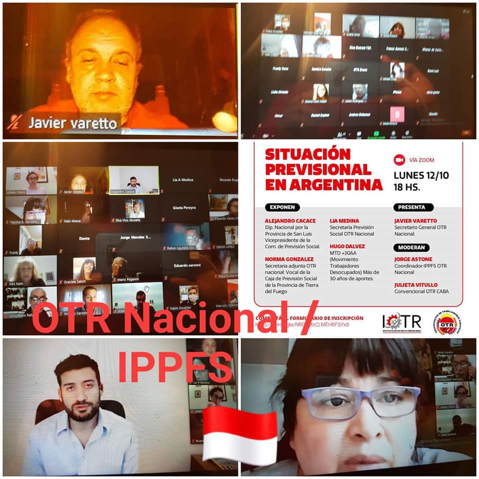 varettojavier's tweet photo. Charla s/ situación previsional en Argentina. Muchas gracias a todos/as los/as que participaron!! @alejandrocacace @Comunicacionucr @instotr @OTRCapitalOK @OtrFe @BrunaOTR @astonejorge @arielsanturio @LidiaRosaOviedo @EzeAringoli28 @emivillena @Dario_Melo_ @FrancesBancaria https://t.co/hrAJR0kKut
