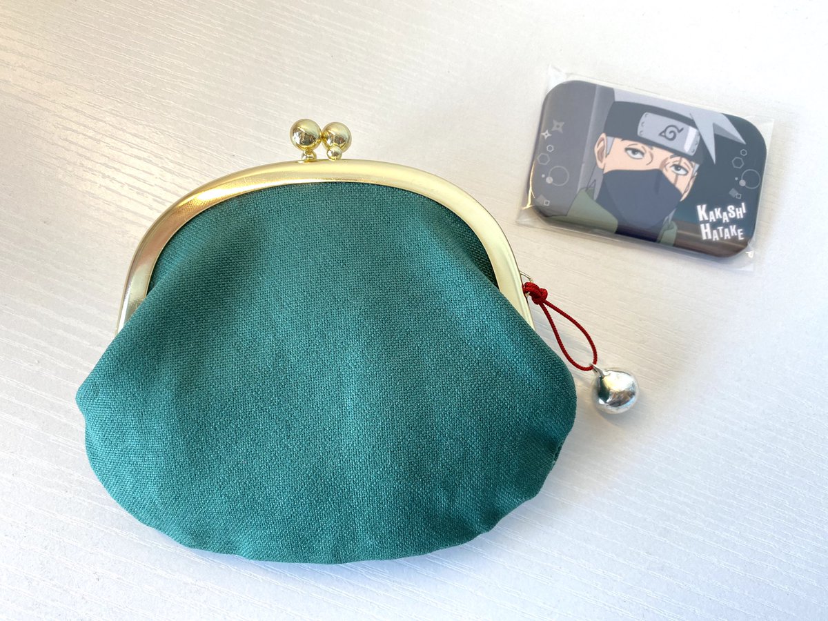 なおみん アニメborutoに出てきたカカシ先生のがま口財布作ってみたよ