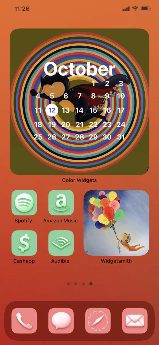 This took me forever to make but I love the results! Inspired by another one of my favorite artists @SueTsai  🎈#ios14homescreen #supportwomenartists #SueTsai