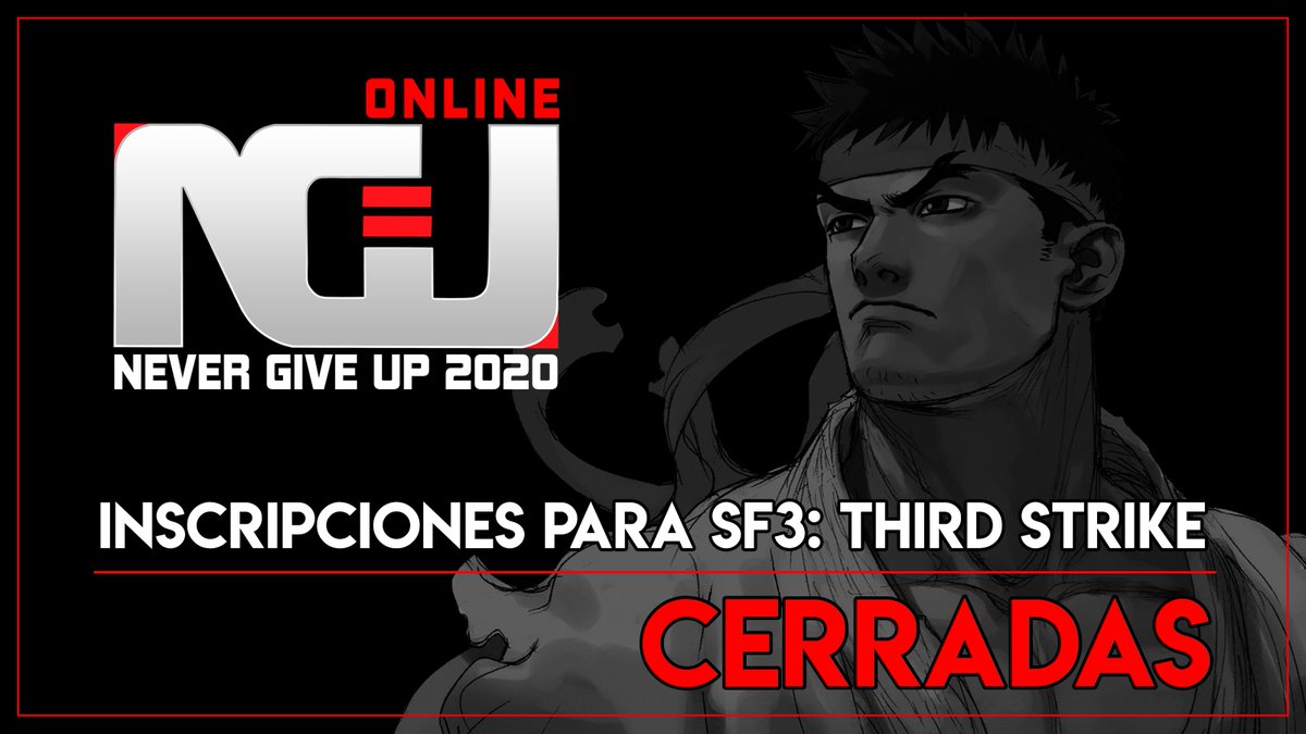 f2gcl's tweet photo. A partir de este momento se cierran las inscripciones al torneo de Street Fighter III: Third Strike para el #NGU2020, brackets finales el miércoles.
Los participantes recuerden aceptar la invitación al bracket y unirse al Discord del evento.
Discord: https://t.co/ITIGv3HNdk https://t.co/ppDxXyzD2k