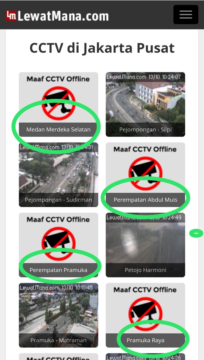 Kami Mohon <a href="/DivHumas_Polri/">Humas Polri</a> <a href="/CCICPolri/">Direktorat Tindak Pidana Siber Bareskrim Polri</a> <a href="/TMCPoldaMetro/">TMC Polda Metro Jaya</a> <a href="/mohmahfudmd/">Mahfud MD</a> ada apa Pemprov DKI kok mematikan CCTV yg vital segera di tindak.

Cc <a href="/jokowi/">Joko Widodo</a>