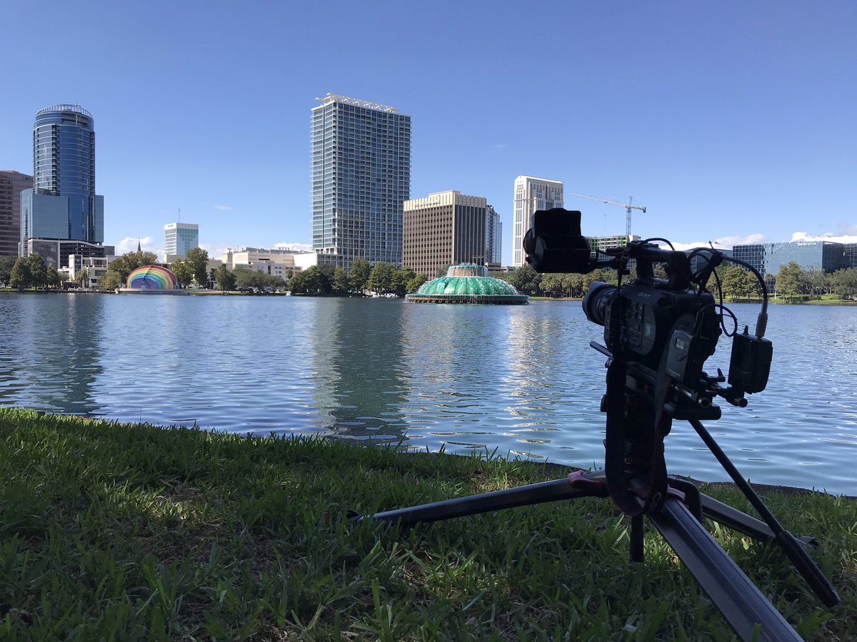 Shooting timelapse content for #ReadySetRenovate at Lake Eola today.