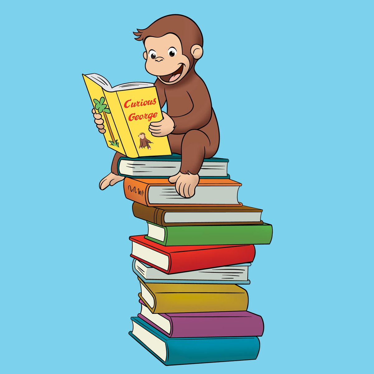 おさるのジョージ 公式 読書の秋 ジョージが読んでいるのはもちろん Curious George おさるのジョージ おさるのジョージ部 ひとまねこざる T Co X38amkqifb Twitter