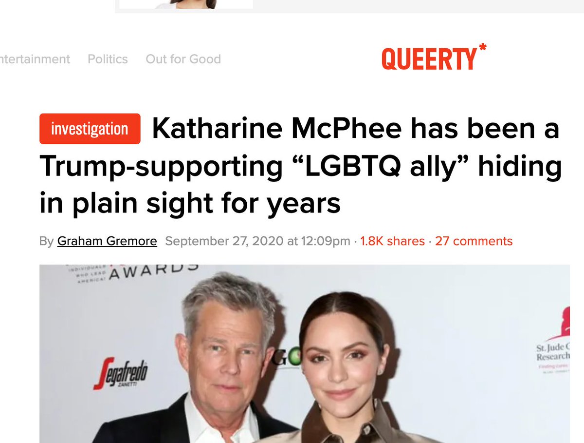 Then, it was between Chris and Katharine McPhee, who, fine, is a good singer, but honestly so is literally 40% of American high school students. There was nothing that stood out about her. In fact, now we know she was a Trump supporter all along (ty,  @Queerty)!!