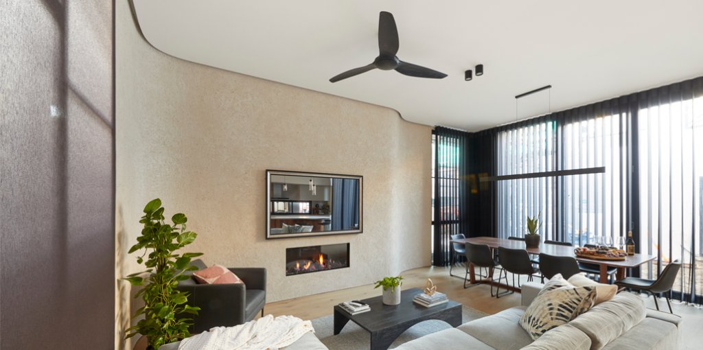 TRUECOREsteel's tweet photo. Now it’s Daniel and Jade’s curved feature wall on @TheBlock using framing #madefromTRUECOREsteel - looking absolutely spectacular in their Living and Dining room.
https://t.co/wIqbeumZZ5
#theblock
#TRUECOREsteel
#theinnerStrength https://t.co/fmIe39defG