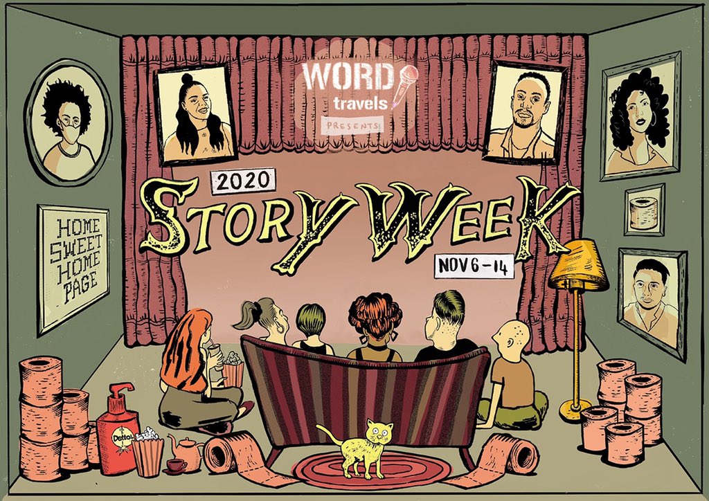 BIG ANNOUNCEMENT: STORY WEEK NOVEMBER 6-14

An electrifying line-up of literary geniuses from across Australia and the world. 

Join an action-packed mosh pit of poetry slams, conversations and storytelling experiments in the cloud.

Stage Door entry here: wordtravels.info/storyweek2020