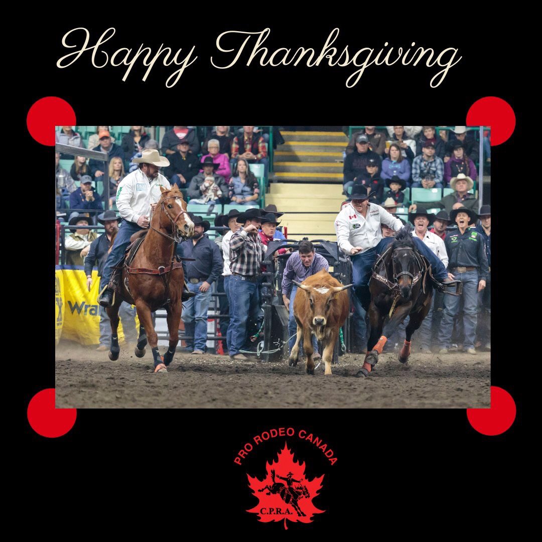 prorodeocanada's tweet photo. Wishing you a Happy Thanksgiving!
#prorodeocanda https://t.co/LKXfGKXTR6