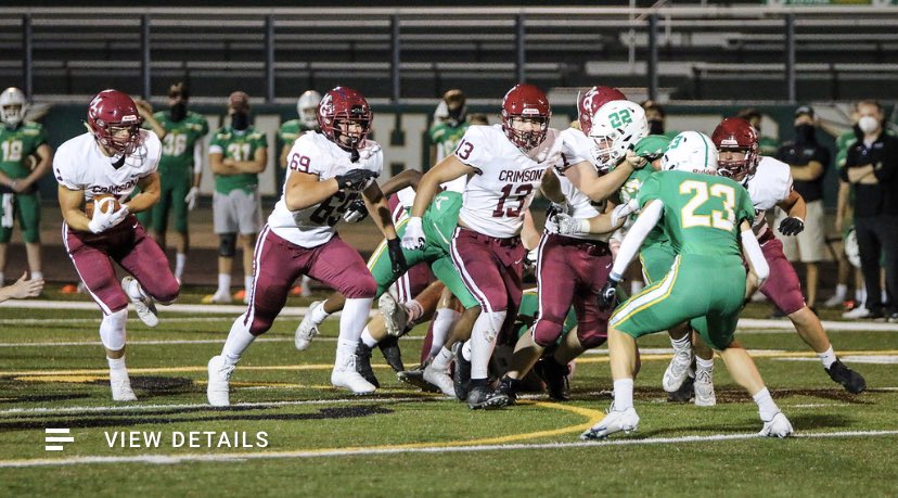 LomboTonka's tweet photo. Great first week for the Crimson as our 9th grade tied 15-15, the sophs won 25-6, the JV won 27-14 and the Varsity won 25-3.  Great job boys! Now let’s have a great week against Blaine! #crimsonpride #champsinallwedo #step2coming https://t.co/YQvbVGZ99a