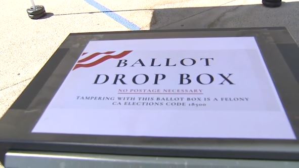 In LA Co, Grace Baptist Church in Santa Clarita had this box outside their church for five days per the pastor. The Pastor tells Eyewitness News, the CA Republican Party asked if they could leave a box at their church and they agreed. But they've since removed the box.