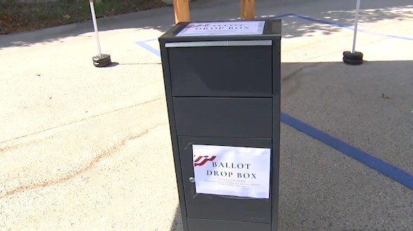 In LA Co, Grace Baptist Church in Santa Clarita had this box outside their church for five days per the pastor. The Pastor tells Eyewitness News, the CA Republican Party asked if they could leave a box at their church and they agreed. But they've since removed the box.