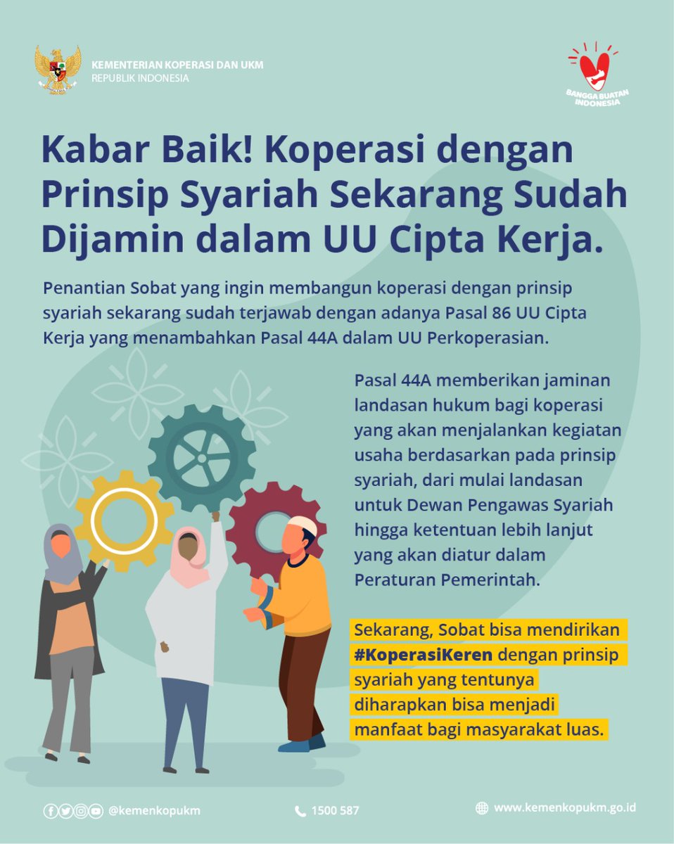 #KemenKopUKM
#SiapBersamaKUMKM
#UMKMNaikKelas
#KoperasiKeren
#OmnibusLawBerkah