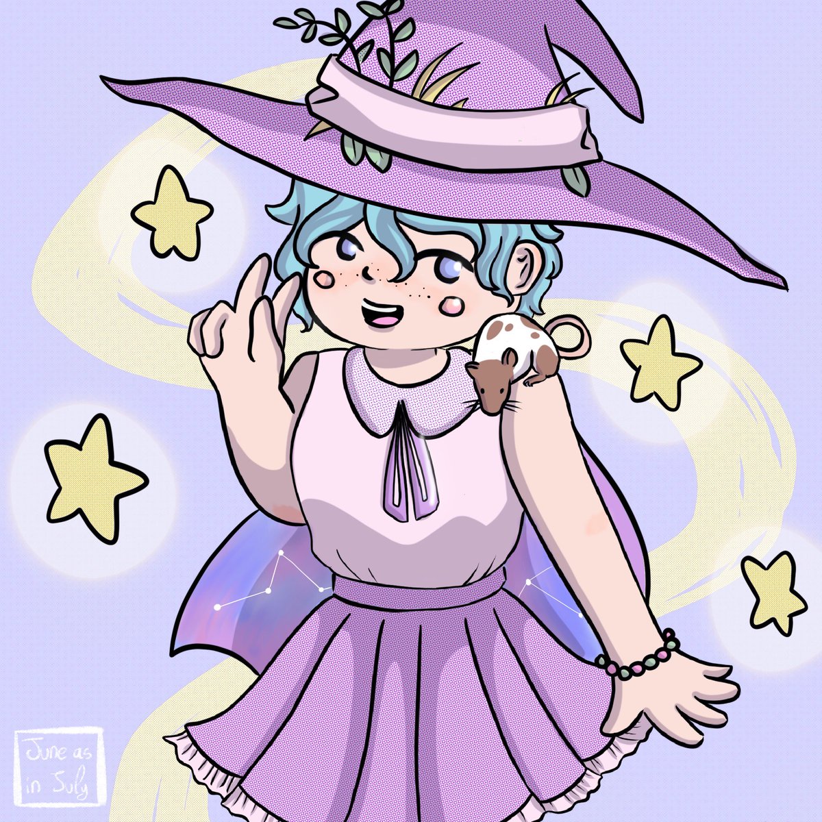 This artwork isn’t really my best lmao Here’s my latest one! I’m working on this tiny witch for my inktober prompts  #witchcovenareyou  Drawing everyday to improve, I want to publish comics and opening a redbubble store in the future. Follow me if you want to see more 