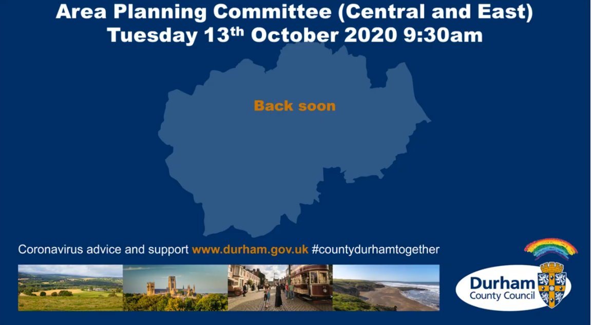 _planninghouse's tweet image. Some technical problems during Durham&apos;s Virtual Planning Committee this morning.  Good luck Claire Hattam who is hopefully participating on behalf of a client once things get up and running again! #planninggeek #planninghelp