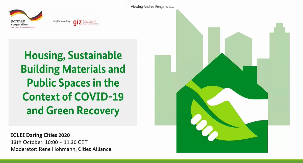 CitiesAlliance's tweet photo. Today @daringcities talk on local sustainable #buildingmaterials: there is no vernacular architecture in cities because people have no space for it. #Affordablehousing is also #land access. We need to achieve affordable cities that provide access to all services. 👉A. Jachnow/IHS https://t.co/06OaMldKF4