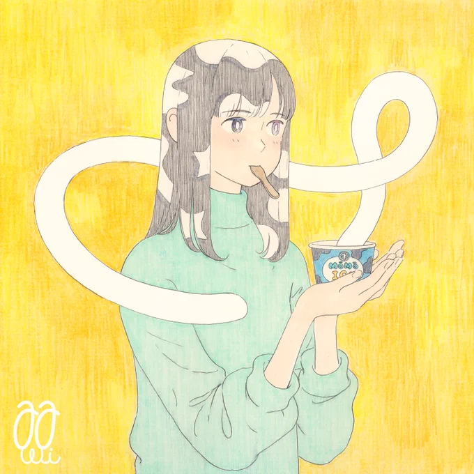 イラスト : のびるアイス。 