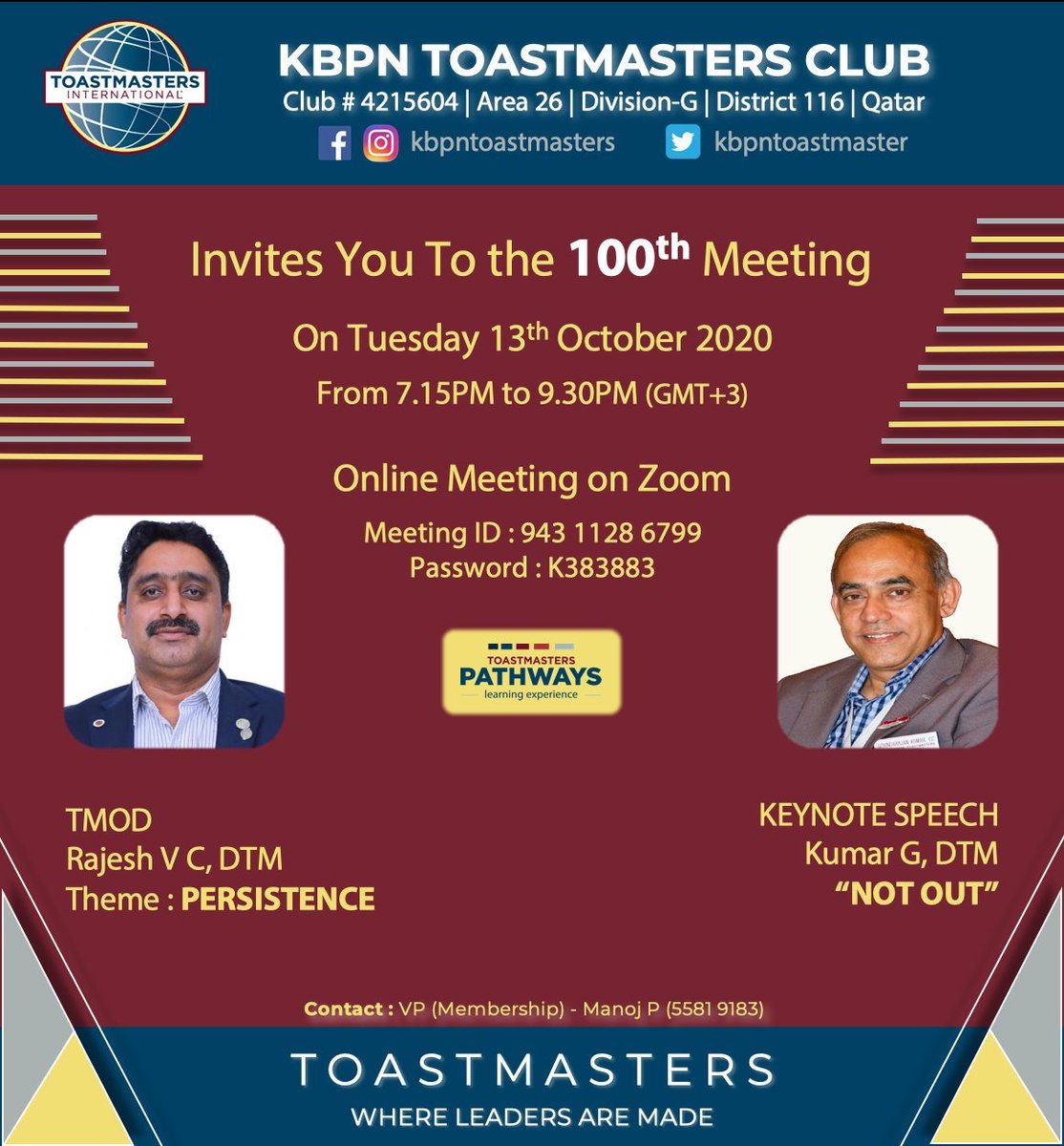 Please join us for our 100th session today
Meeting ID : 943 1128 6799, Passcode : K383883

zoom.us/j/94311286799?…